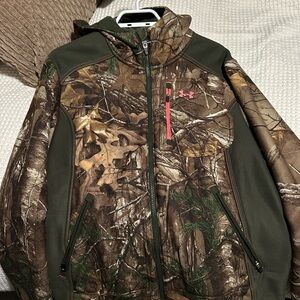 Storm Olive Green Jacket with Yellow Accents